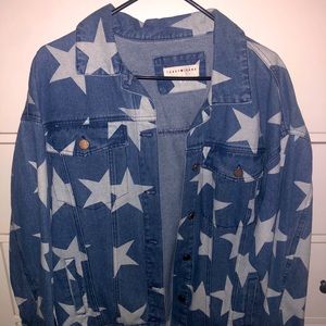 Blue Jean jacket/ white stars